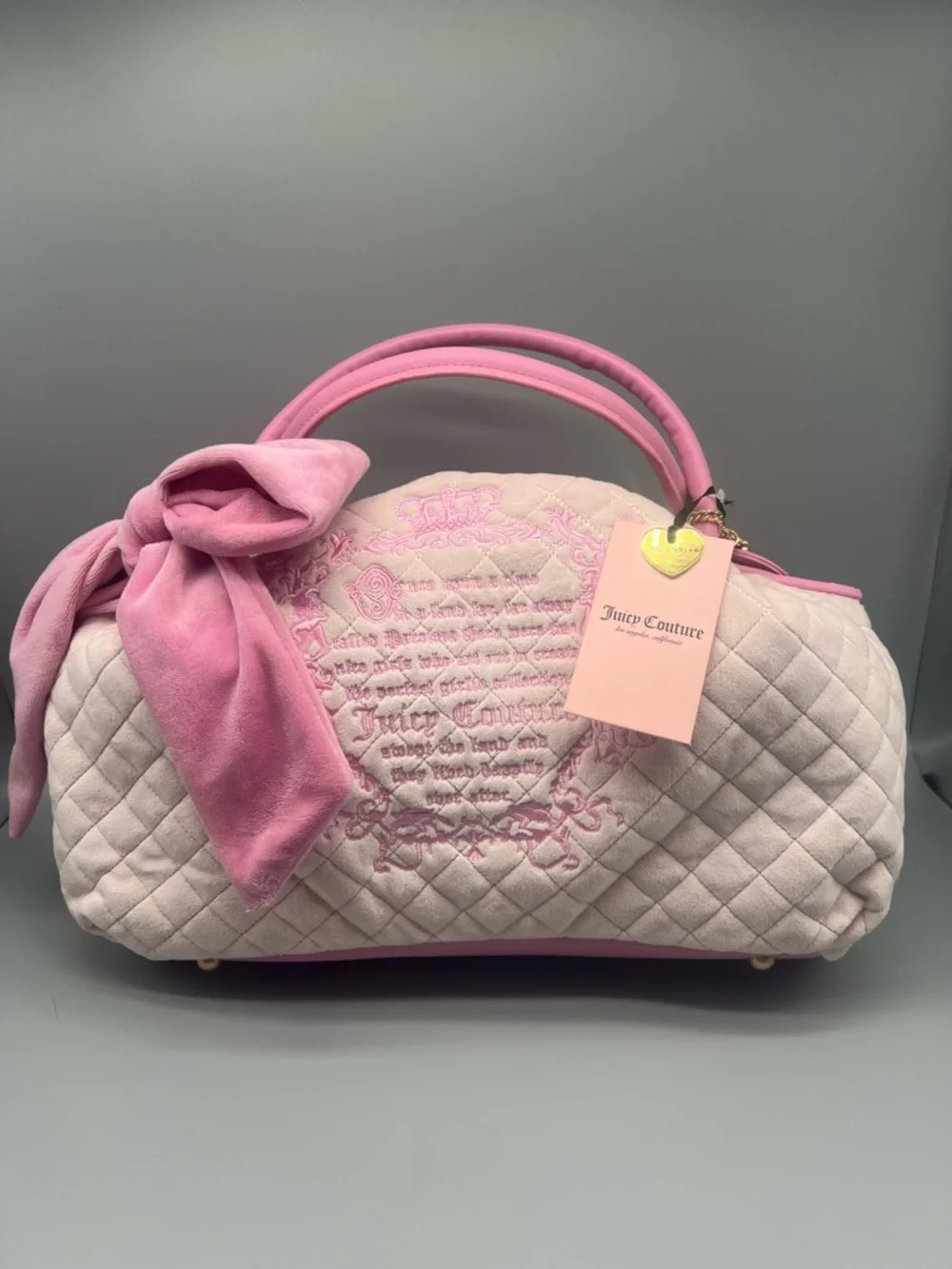 Juicy couture juicy tale bowlers purse